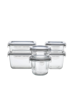 Mason Craft & More Set Of 6 Food Storage Containers With Lids