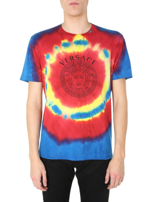 Versace Tie Dye Logo T-shirt