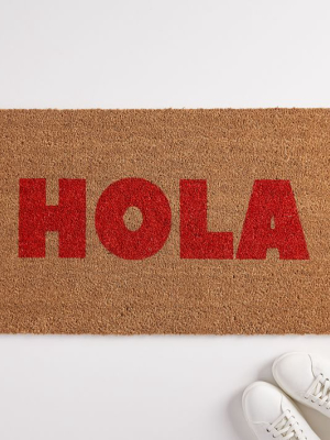 Nickel Designs Hand-painted Doormat - Hola