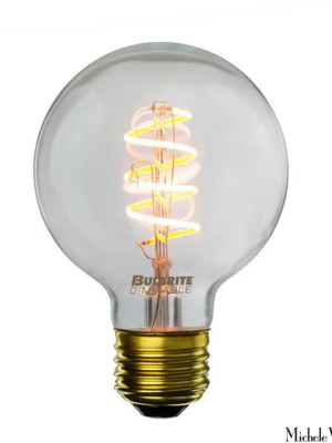 Led Antique Curved Filament E26 Base G25 Bulb