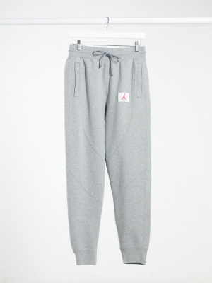 Nike Jordan Statement Essentials Cuffed Sweatpants In Gray