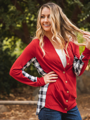 Dutch Cardigan - Red