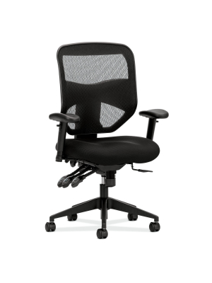 Prominent High Back Task Chair With Arms Black - Hon