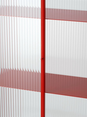 Haze Vitrine - Reeded Glass