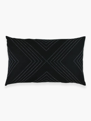 Anchal® Organic Cotton Geometric Lumbar Pillow