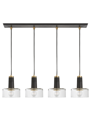 Iris Quatro Linear Pendant In Various Colors