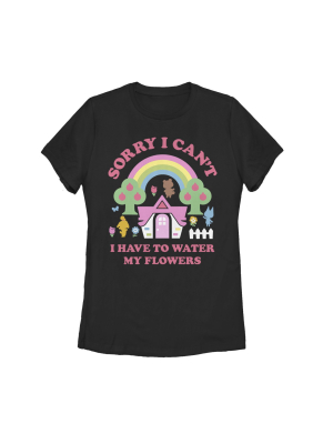 Women's Nintendo Animal Crossing Water My Flowers T-shirt