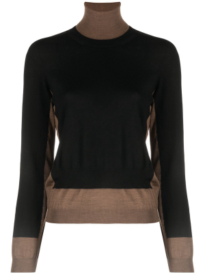 Marni Two-tone Turtleneck Jumper