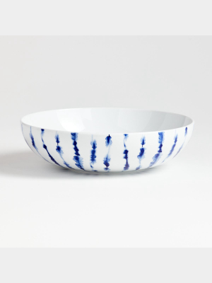 Omri Blue And White Serving Bowl