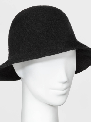 Women's Knit Bucket Hat - Universal Thread™ Black One Size