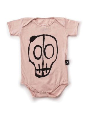 Nununu Skull Bodysuit - Powder Pink