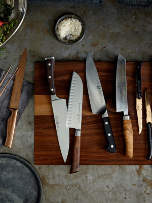 Royale Elite Walnut Santoku Knife, 7"