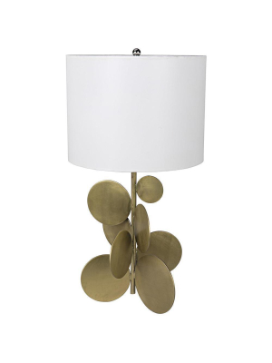 Noir Vadim Gold Table Lamp With Shade