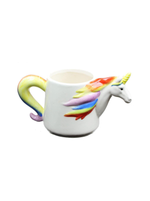 Just Funky Unicorn Molded Ceramic Coffee Mug