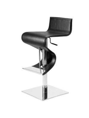 Nuevo Portland Adjustable Stool - Black