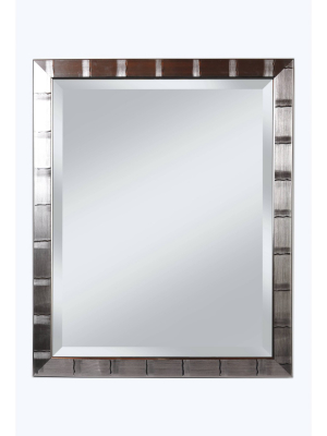 28" X 34" Creekside Collection Silver Beveled Glass Wall Mirror Silver - Alpine Art And Mirror