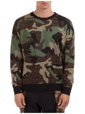 Moschino Camouflage Logo Sweater