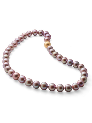 Mauve Pearl Necklace