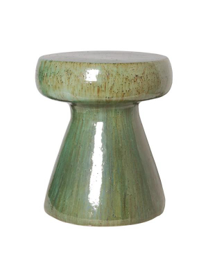 Mushroom Stool In Lime Green