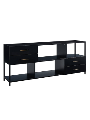 Henninge Media Console Black - Aiden Lane