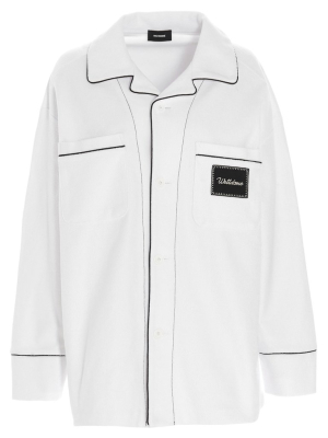 We11done Logo Patch Overshirt