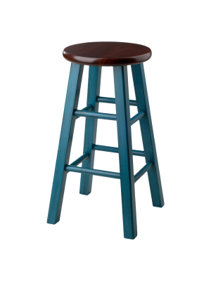 24" Ivy Counter Height Barstool - Teal - Winsome