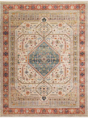 Loloi Magnolia Home Rug Graham Gra-03 Mh, Persimmon/antique Ivory