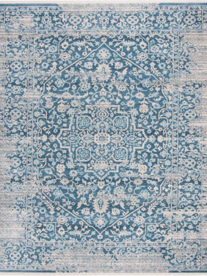 Vintage Persian Blue/ivory Area Rug