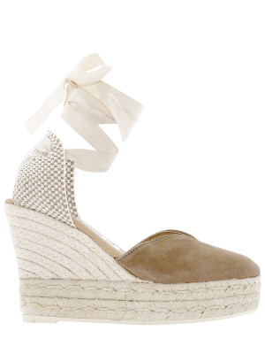 Manebí Wrap-tie Wedge Espadrilles