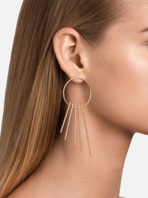 Apogee Earrings, Gold