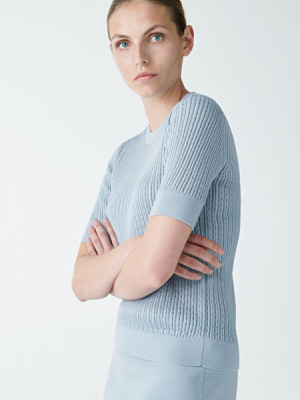 Knitted Silk-blend Top