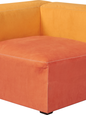 Hay Mags Soft Modular Sofa Goldenrod/orange – Left Corner