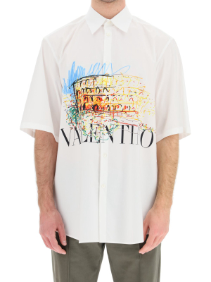 Valentino Roman Sketches Short Sleeve Shirt