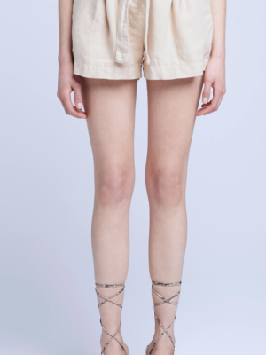 L'agence Hillary Paperbag Shorts Sand