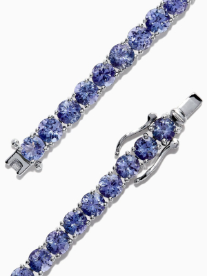 Effy Tanzanite Royale Sterling Silver Tanzanite Tennis Bracelet, 15.60 Tcw