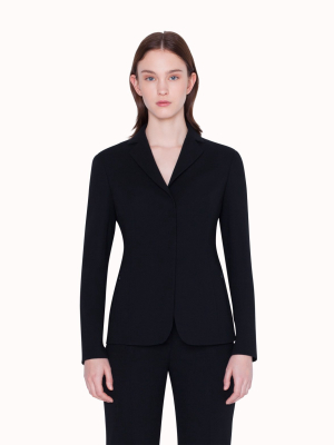 Single Breasted Double Face Wool Blazer