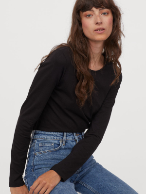 Long-sleeved Jersey Top