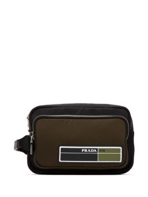 Prada Logo Patch Pouch