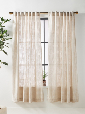 Embroidered Cantrelle Curtain