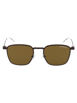 Montblanc Rectangular Frame Sunglasses