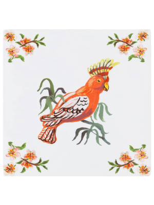 Medium Tile - Nathalie Lete Tropical Bird