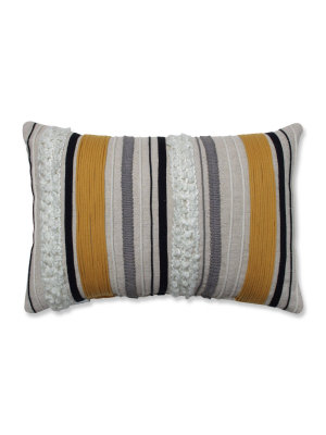 11.5"x18.5" Sullivan Lines Throw Pillow Natural/gold - Pillow Perfect