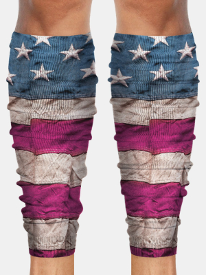 Pink Usa Vintage Football Leg Sleeves