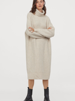 Knit Turtleneck Dress