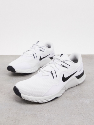 Nike Training Renew Retaliation Sneakers In White