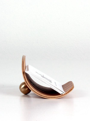 Plywood Business Card Holder