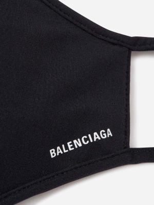 Balenciaga Logo Printed Face Mask