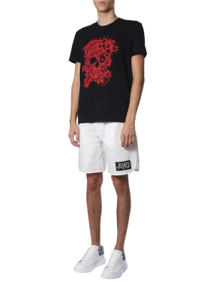 Alexander Mcqueen Monogram Logo Track Shorts