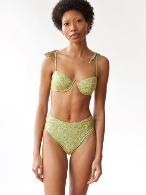 Myriam Bikini Top In Liberty Yellow