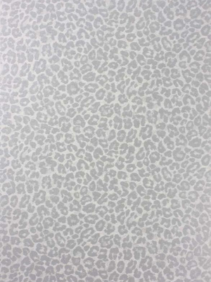 Pardus Wallpaper In Metallic Silver And Pale Stone From The Pasha Collection By Osborne & Little